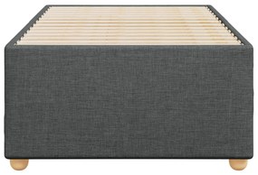 Estrutura de cama sem colchão 80x200 cm tecido cinzento-escuro