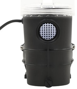 Bomba de piscina com temporizador preto 0,25 HP 8000 L/h
