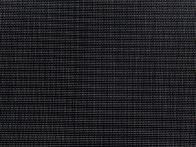 Conjunto de mesa com tampo triplo granito polido preto 180 x 90 cm e 6 cadeiras pretas GROSSETO Beliani