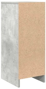 Aparador 29,5x34x76 cm derivados de madeira cinza cimento
