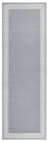 vidaXL Passadeira 60x200 cm polipropileno cinzento com padrão