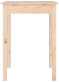 Mesa de jantar 55x55x75 cm madeira de pinho maciça