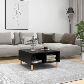 Mesa de centro 60x60x30 cm contraplacado preto