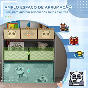 ZONEKIZ Estante para Brinquedos com 6 Caixas de Tecido não Tecido Amov