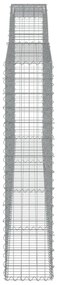 Cestos gabião arqueados 5pcs 400x30x140/160cm ferro galvanizado