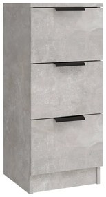 Aparadores 3 pcs derivados de madeira cinzento cimento
