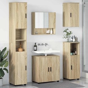 vidaXL Conjunto de Móveis para Banheiro 5 pcs Carvalho sonoma