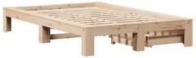 Cama sem colchão 120x190 cm madeira de pinho maciça