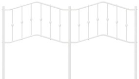 Cabeceira de cama 180 cm metal branco