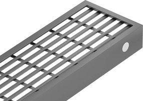 Mexen Flat M33 cobertura para ralo linear 60 cm, cinza escovado - 1E33060