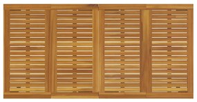 Conjunto de Jantar de Jardim vidaXL 7 Peças Cinza Rattan Acacia