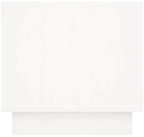 Mesas de cabeceira 2 pcs 35x34x32 cm pinho maciço branco