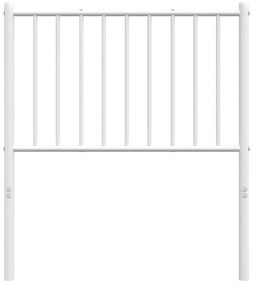 Cabeceira de cama 80 cm metal branco