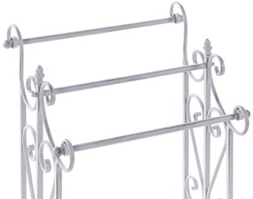 Toalheiro vertical cinzento 27 x 90 cm CHILLAN Beliani