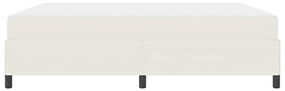 Estrutura da Cama Creme 180 x 200 cm Tecido de veludo côtelé