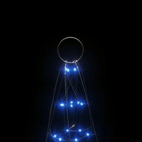 LED Árvore de Natal no mastro 200 LEDs Azul 180 cm