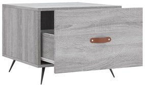 Mesa de centro 50x50x40 cm derivados madeira sonoma cinza