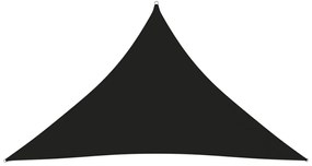 Para-sol estilo vela tecido oxford triangular 5x5x6 m preto