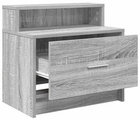 Mesas de cabeceira com gaveta 2 pcs 51x31x47 cm cinzento sonoma