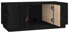 Mesa de centro 100x50x41 cm pinho maciço preto