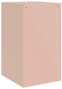 Mesa de cabeceira 34,5x39x62 cm aço rosa