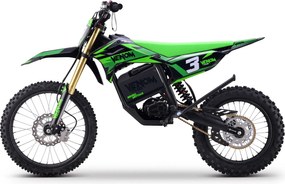 Mota cross para crianças Motocross Motors Venom – 8000W, 3 modos de condução Verde