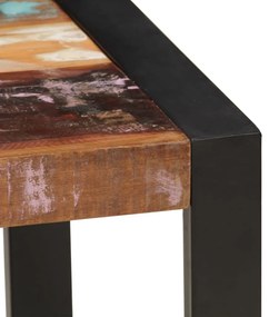 Mesa de centro 120x60x40 cm madeira recuperada maciça