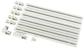 Sistema de iluminação de calha moderno branco monofásico 300cm - Iconic Moderno