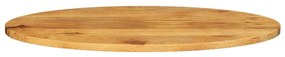 Tampo de mesa oval 100x40x2,5 cm madeira de mangueira maciça