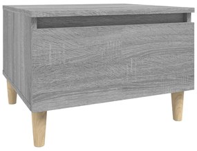 Mesas de apoio 2 pcs 50x46x35 cm deriv. madeira cinzento sonoma