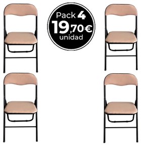 Pack 4 Cadeiras Niza Basic - Beige
