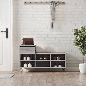 Sapateira 102x36x60 cm derivados de madeira cinzento sonoma