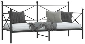 Cama de Dia sem Colchão 80x200 cm aço preto