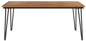 Mesa jardim c/ pernas estilo grampo 180x90x75 cm acácia maciça