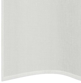 Cortinas de voile com ilhós 2 pcs branco