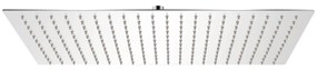 vidaXL Cabeça de chuveiro retangular aço inoxidável 30x50 cm