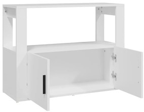 Aparador 80x30x60 cm derivados de madeira branco