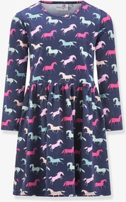 Vestido com cavalos Happy Girls para menina marinho