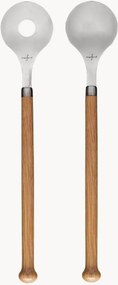 Talheres para salada em madeira de carvalho Oval Oak, conjunto de 2