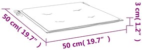 Almofadões p/ cadeiras de jardim 2 pcs tecido oxford creme