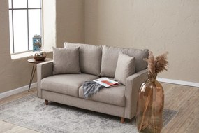 Sofá de 2 Lugares Eva – Creme – 155 cm x 82 cm x 90 cm