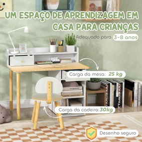 AIYAPLAY Conjunto de Secretária e Cadeira para Crianças acima de 3 Ano