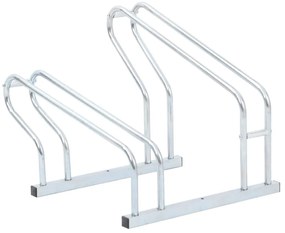 Suporte independente para 2 bicicletas aço galvanizado