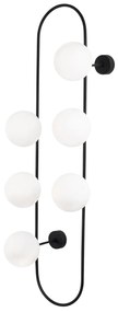 Candeeiro de Parede Abakus – Preto e Branco – 40 x 33 cm