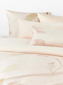 Capa de edredão em cetim de algodão com padrão floral Marino