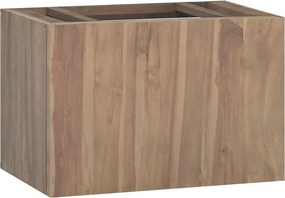 vidaXL Armário de parede p/ casa de banho 60x39x40 cm teca maciça