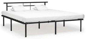 324838 vidaXL Estrutura de cama metal 200x200 cm preto