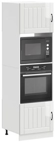 vidaXL Armários forno 2pcs Kalmar derivados madeira branco brilhante