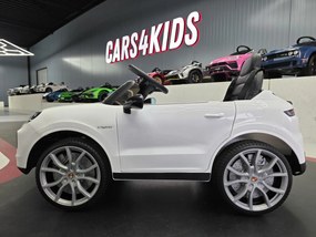 Carro Infantil bateria 12V Porsche Cayenne, pneus EVA Branco