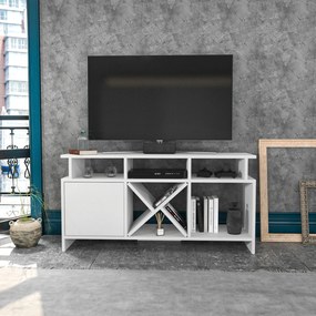 Móvel TV Auburn – Branco – 120 cm x 29,9 cm x 60,6 cm